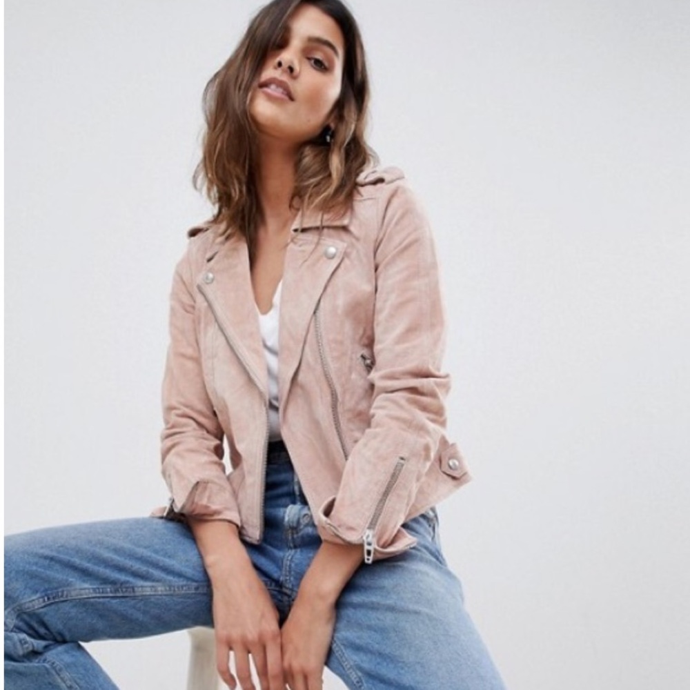 Genuine Suede Leather Jacket - Picture 13 of 14